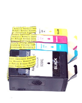 4 Pack Compatible HP 909xl 905xl High Yield Ink Cartridge Set (1BK,1C,1M,1Y) 10% Off