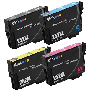 10 Pack Compatible Epson 254xl & 252xl High Yield Ink Cartridge Set (4BK,2C,2M,2Y) 15% Off