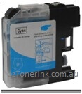 Compatible Brother LC-135xl  Cyan Ink Cartridge Super High Yield 1,200 Pages