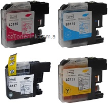 10 Pack Compatible Brother LC-137xl LC-135xl Super High Yield Ink Cartridge Set (4BK,2C,2M,2Y) 15% Off